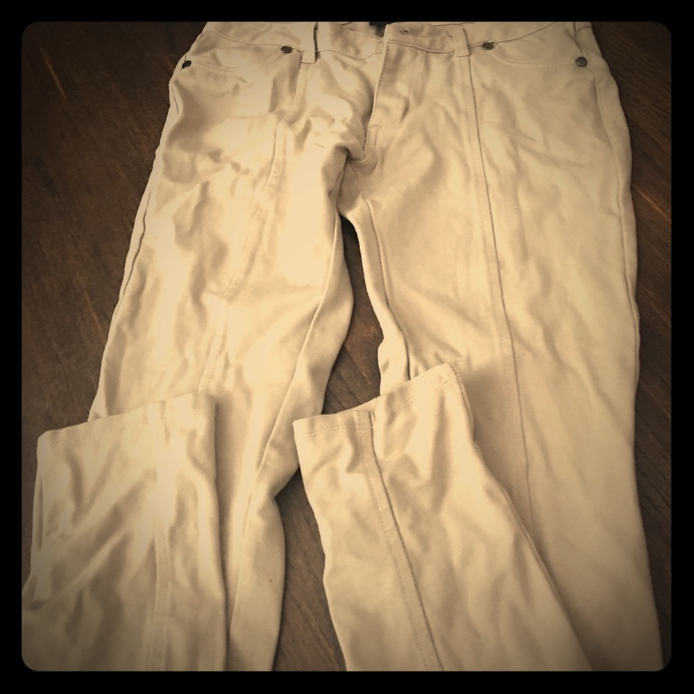 Tan large spandex slacks